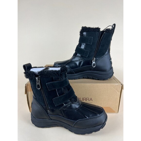 Koolaburra by UGG Imree Moto Boots Black Womens 5 Waterproof Insulated Shoes NWB - Picture 1 of 12